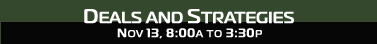 Deals and Strategies
